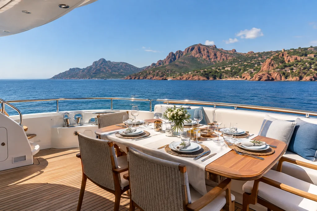 Se retrouver en yacht au large de La Napoule